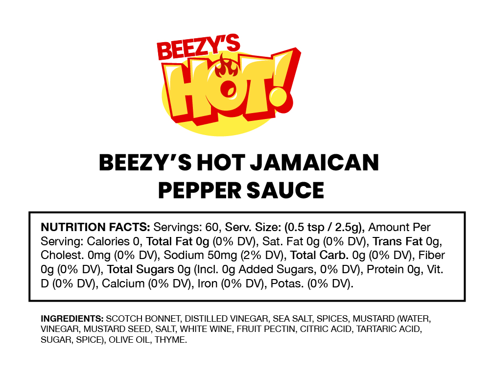 Beezy’s Hot Jamaican Pepper Sauce - Image 2