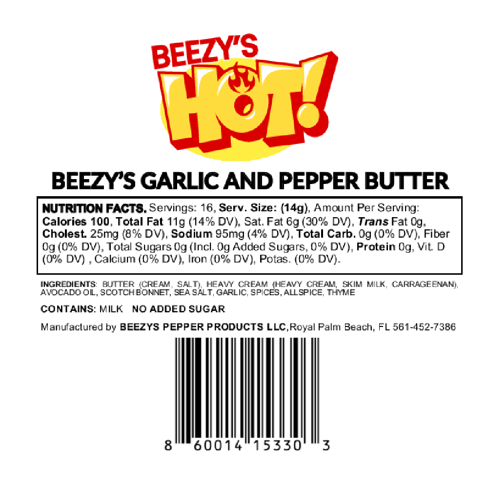 Beezy’s Hot Jamaican Garlic & Pepper Butter - Image 2